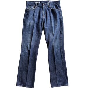 Gap 1969 Men’s Straight Leg Jeans | 34x32 Dark Wash 100% Cotton (2012)
